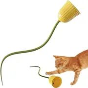 Cat Interactive Toys - Automatic Exercise Rolling Toy,Portable USB Rechargeable Moving Kitten Ball with Tail for Indoor Cats, Relieves Boredom & Encourages Play