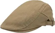 [KeepSa] Solid Flat Cap Mens - Cotton Newsboy Berets - Casual Cabbie Duckbill Caps