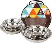 ARTSEWPLY 1Set Camping Tableware with Storage Bag Durable Picnic Cutlery for Outdoor Cooking BBQ Hiking and Picnics Multi Functional Dinnerware Kit with Plates