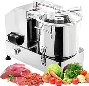 Multifunctional Electric Food Chopper for Veggie & Meat, 6/9/12L Automatic Food Processor with Adjustable Speed, Commercial Stainless Steel Vegetable Grater for Veggie, Meat, Onions, Nuts, Fruit 12L