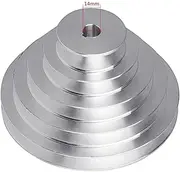 Aluminum A Type 5 Step Pagoda Pulley Wheel 150mm Outer Diameter 14mm to 28mm Bore for V-Shaped Timing Belt Universal Kayak Boat Parts Accessories(20mm)
