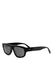 Fendi Diagonal Geometric Sunglasses, 56mm