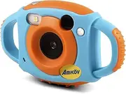Cute WiFi Digital Video Camera Dual Lenses Max. 5 Mega P els Built-in Battery New Year Present for ren Boys Girls Blue One Size
