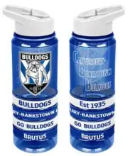 Canterbury Bulldogs NRL Tritan Bottle with bands