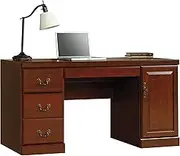 Sauder Computer Credenza, Wood, Classic Cherry, Finish