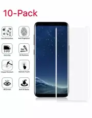 10-PACK Premium Tempered Glass Film Screen Protector Cover For iPhone Samsung
