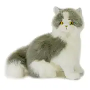 Bocchetta Plush Toys Missy Norwegian Grey Fluffy Cat Grey White