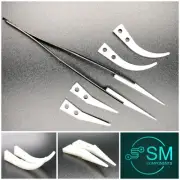 1pr Ceramic Tweezers 6 Piece Set tips ESD Safe Electronics DIY Soldering Safe