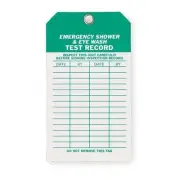 Manufacturer Varies Emer Sh & Eye Wash Test Rcd Tag,Met,PK10 2RMU6 Manufacturer