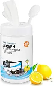 Monitor Wipes, Pre-Moistened Computer Screen Wipes for Electronics, Computer Monitor Cleaning Wipes for Eyeglasses, Tablets, Camera Lenses, Laptop, Screen Cleaner Wipes for Phones, TV, LCD