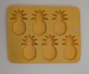 Silicone Flexible Plastic Pineapple Shapes Ice Cube Tray Chocolate or Soap Mold