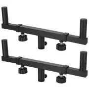 2PCS Dual Speaker Mounts, Speaker Pole Mount Bars, Speaker Mounting Fork Stan...