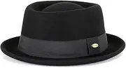 [FREEBIRD99] 100% Wool Felt Fedora Hat Vintage Style Short Brim Trilby Pork Pie Hat for Men Women