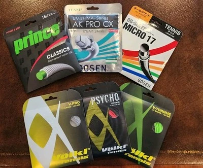 6 pack of tennis string. Gosen Volkl Prince