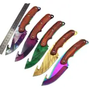 Fixed Blade Hunting Skinning Gutting Gut Hook Field Dressing Knife Deer Game Hog