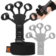 Finger Strengthener, Grip Strength Trainer Finger Exerciser for Forearm and Hand
