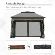 Outdoor Pop Up Canopy Gazebo Tent Waterproof UV Resistant Portable Shade Cover
