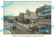 OLD LARGE PHOTO CHARTERS TOWERS QLD MOSMAN STREET c1904