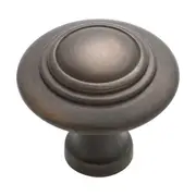 3052 Cupboard Knob Domed Antique Brass D38xP35mm