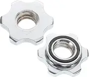 MOTHNUR Upgrade Your Gym Dumbbell Bar Extension Nuts Locking Collars Weight Plates Clip Anti-Slip for Safe Lifting