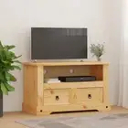 Pine Wood Entertainment Unit TV Stand Cabinet Console Storage Rack Drawers Table