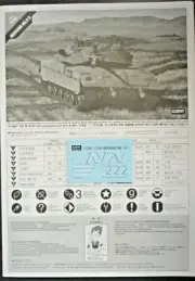 Academy 1/35th Scale Merkava Mk IID - Decals & Directions from Kit No. 13286