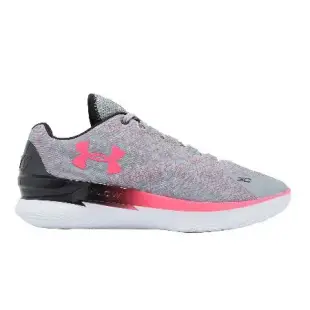 Under Armour 籃球鞋 Curry 1 Low Flotro NM2 男鞋 灰 粉 輕量 Flow UA 運動鞋 3026278401