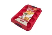 DAILY BAKE RED SILICONE 12 CUP MINI QUICHE PAN