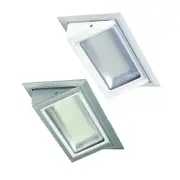 230mm x 130mm LED Downlight 48w in White, Silver 4k SRD48-TLT Superlux Lighting