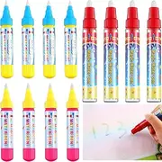 Outus 12 Pieces Magic Replacement Water Pen Water Doodle Pens Water Mat Pens for Drawing Mats Painting Boards