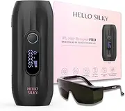 Hello Silky IPL Hair Removal PRO for Men & Women, Advanced Laser Alternative with 5 Power Levels, Manual & Fast-Auto Modes for Face & Body, Permanent Hair Reduction for Silky-Smooth Skin - PANTHER BLACK