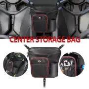 UTV Seat Storage Bag Center Organizer Drink Holder Mesh Pocket Can-Am Maverick