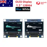 OLED Display 1.3" 128X64 White Blue IIC I2C SH1106 Arduino Raspberry Pi