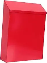 HOLIDYOYO Wall Mounted Mailbox European Style Lockable Letter Box Creative Post Container for Envelopes and Mails Design Easy to Install for Indoor and Outdoor Use