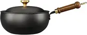 Boat Sauce | Priest Cooking Pots Non Stick | Iron Cookware With Wooden Handle, Kitchen Supplies For Home Oven, Apartments, Camping, Casserole Restaurant