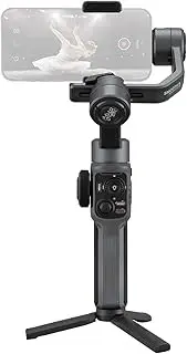 LAPOOH Smooth 5 Handheld 3-Axis Smartphone Gimbal Stabilizer with Dolly Zoom Smart Tracking Timelapse Gesture Control AI Editing Tripod for Most Smartphones Live Stream Video Recording
