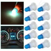 10x Ice Blue Car A/C Climate Control Heater Light T5/T4.7 Neo Wedge Halogen Bulb (for: Jeep)