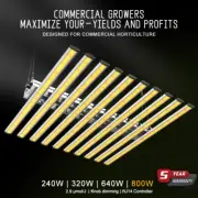 Grow Lights 800W Samsung 2880LED Plant Light Full Spectrum for Indoor Commercial