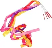 [SUPVOX] Soft Delicate Boys and Girls Dance Props 6pcs Ribbons for Artistic Gymnastics Streamers for Toddlers 3-5 Years