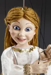 Princess Annie String Puppet - Handmade Marionette