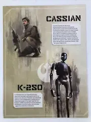 Captain Cassian Andor & K-2SO - Star Wars Rogue One Mini Poster 8x10.5