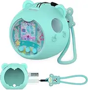 Silicone Cover Case for Punirunes Interactive Digital Toy, Protective Skin Sleeve for Punirunes Digital Pet Toys Squishy Characters Electronic Pets Case Accessories (Case Only) (Teal Case)