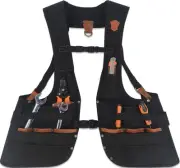 Top-G Leather Tool Vest CarpenterS Vest Tool Vest Electrician Tool Vest for