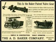 A.D. Baker Steam Traction Engine Swanton, OH New Metal Sign: LARGE SIZE 12 X 16