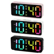 Small Digital Alarm Clock With Adjustable Brightness Loud Double Alarms Snooze