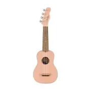 Fender Venice Soprano Ukulele, Walnut FB, Shell Pink