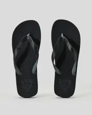 [Lucid] Lucid Men's Dart Flip Flops Slippers in Black/Grey Size 09 09 Black/Grey