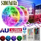 Wifi Bluetooth 5050 RGB LED Strip Lights 5M 10M 20M Music 44Key Controlle Power