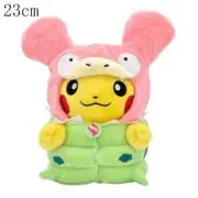 23cm Kawaii Pikachu Plush Stuffed Doll Slowpoke Cosplay Toy For Kids