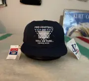 Vintage 90s Logo Athletic Football Hall Of Fame Canton Ohio Strapback Hat New